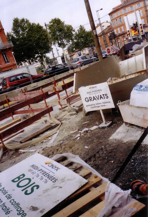 signaltique sur le chantier du mtro